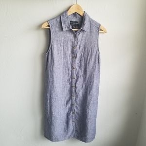 Tahari Linen Sleeveless Dress Sz 6